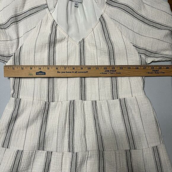 Evereve Alexia Cotton Gauze Tiered Minidress Pockets Size Small - Picture 6 of 13